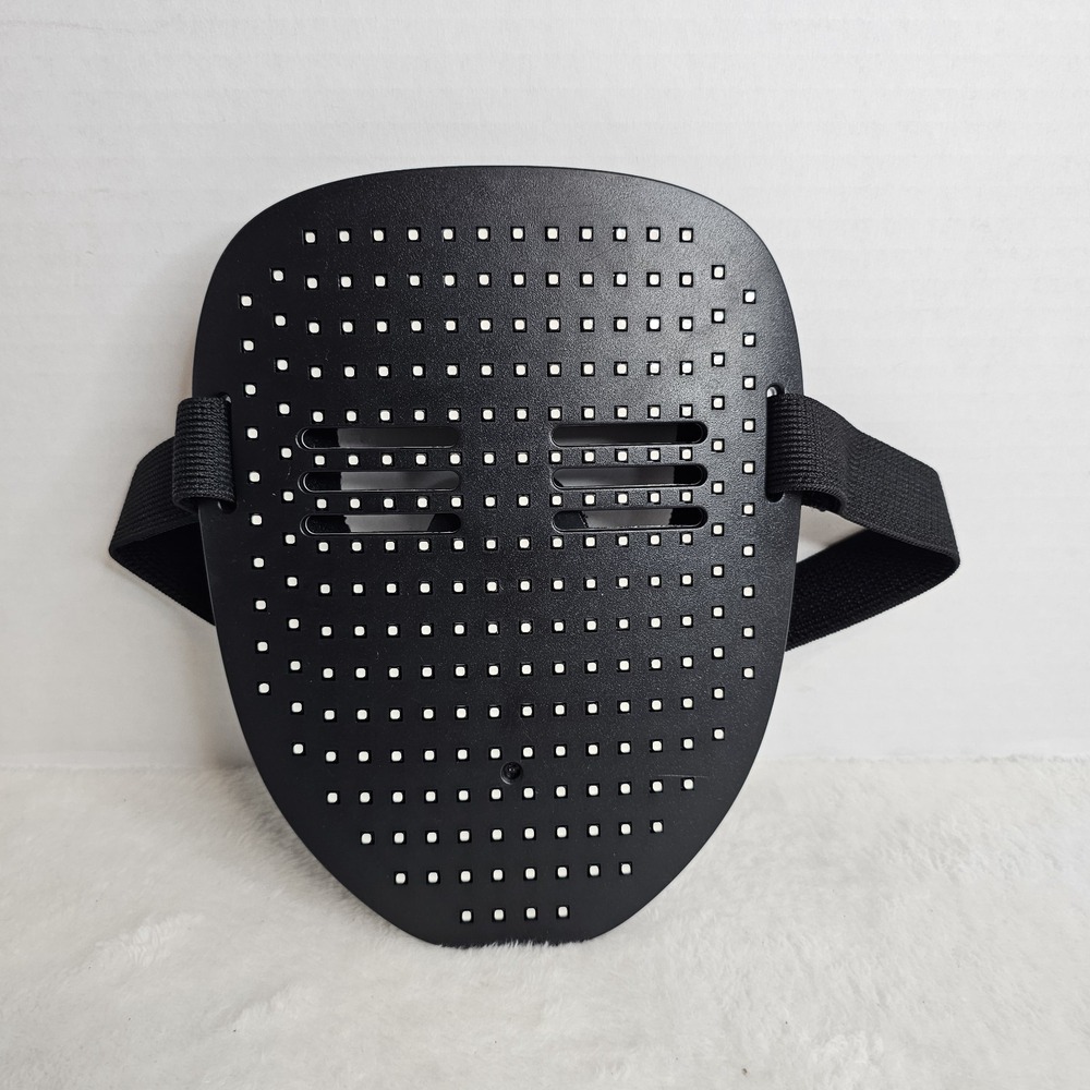 LED Face Mask - Adjustable Strap - USB Charge - Halloween Cosplay Multiple Modes